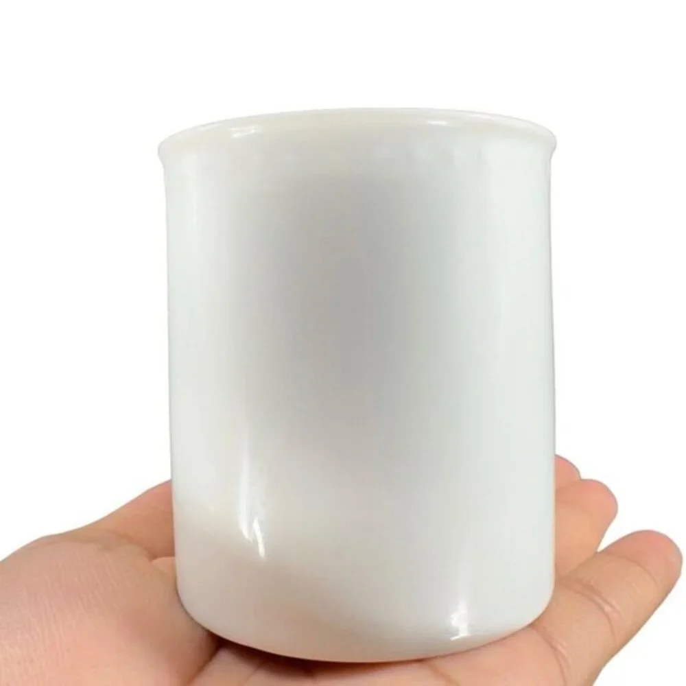 Crate & Barrel Staccato White Coffee Tea Mug Cup Kathleen Willis Japan Set 3 VTG